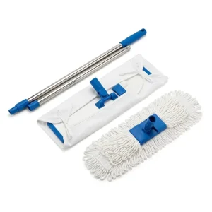 SUOREC FM 011 Anti Static ESD Protective Lint Free Washable Telescopic Handle Replaceable Polyester Flat Mop Hospital