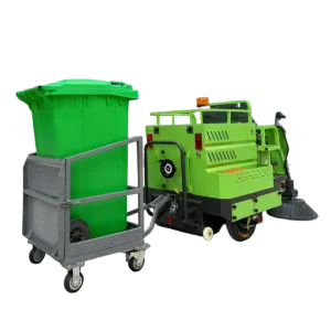 SW-1300 Ride-on Type Floor Sweeper Electric Industrial Street Cleaning Machine with Tubeless Tires