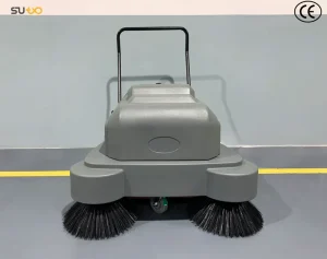 SW-BR 99/28 C El Walk Behind Floor Sweeper 990mm Battery Powered Commercial Cleaning Machine Front View