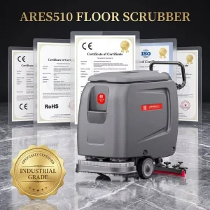 Scrubber Dryer ARES510 510mm Walk-Behind Floor Scrubber with Factory Direct Shipping