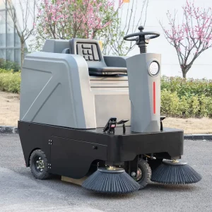 Seated Floor Sweeper Commercial Electric Floor Cleaning Equipment Floor Sweep for Warehouse & Parking Lot Industrial Sweeper