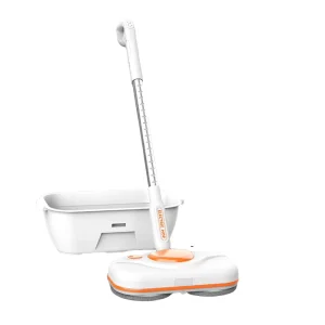 Self-Cleaning Cordless Electric Spin Mop with Washable Head for Wood and Laminate Floors