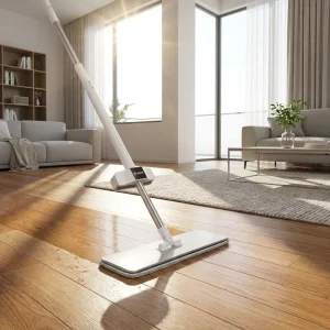 Self Cleaning Flat Mop Stainless Steel Base Plate Professional Mop for Wet and Dry Use
