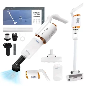 Self-Cleaning Vacuum Cleaner with Wet Mopping Rechargeable Stick Vacuum