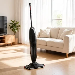Self-Propelled 2-in-1 Wet/Dry Vacuum Cleaner with Dual Water Tanks, Self-Cleaning HEPA Filter, and LED Display for Hotel and Home