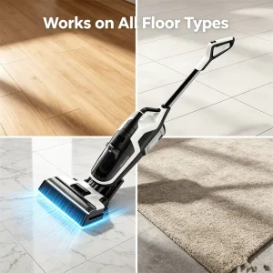 Self Propelled Dual Tank 6mm Edge Electrolyzed Water Self Cleaning Vac Mop
