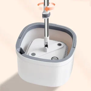 Self Separation Sewage Clean Water 360 Degree Spin Stainless Steel Telescopic Pole Floor Mop Bucket Dual Mop Heads High