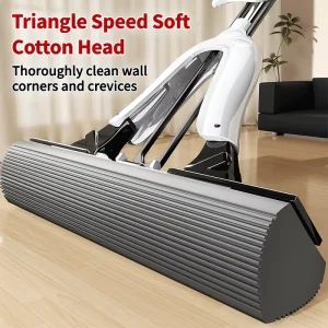 Self-Squeeze PVA Sponge Mop with Stainless Steel Handle