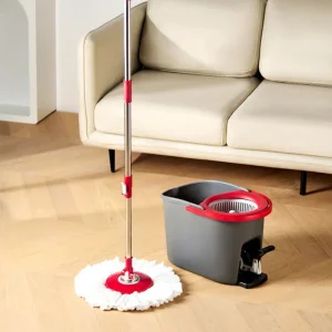 Self Wringer Microfiber Spin Mop Bucket Set 360 Rotary Double Drive Dry and Wet Cleaning Heavy Duty with Pedal