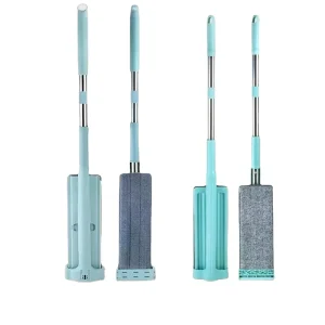 Self-Wringing 360-Degree Flat Mop with Extendable Handle and Dry Wet Separation