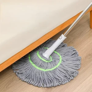 Self-Wringing Microfiber Mop with Long Handle for Household Floor Cleaning