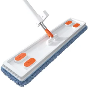 Self-Wringing Microfiber Wet/Dry Dust Mop with 2 Pads for Hardwood, Laminate, Tile, and Vinyl Floors