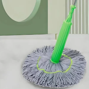 Self-Wringing Twist Mop with Retractable Rotating Head for Household Cleaning