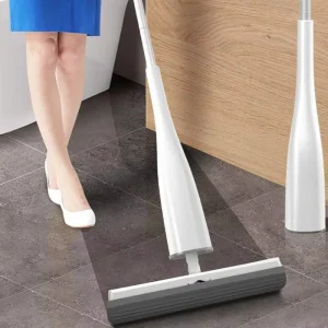 Self-Wringing X-Twist Flat Sponge Mop with Replacement PVA Sponge Heads