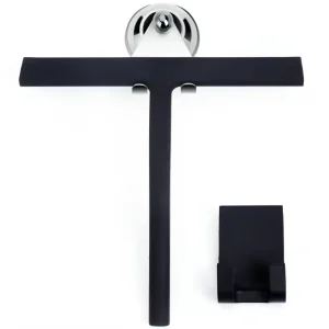 Silicone Floor Squeegee for Glass Doors, Windows, and Bathrooms with Hook