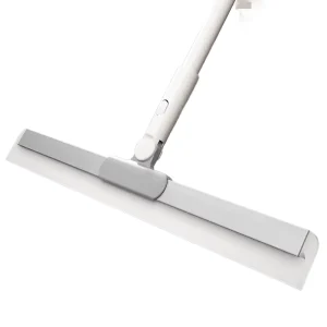 Silicone Floor Squeegee with Long Handle for Windows Glass Showers and Pet Hair