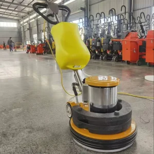 Single Brush 17-Inch Chassis Floor Washer and Polisher for Concrete, Carpet, and Commercial Hotel Cleaning
