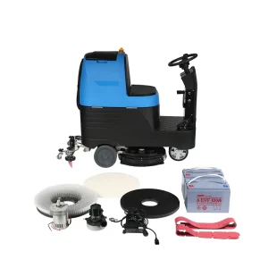 Single Disc Ride-on Floor Scrubber Warehouse Floor Scrubbing Machine