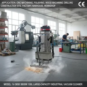 Single-Phase Wet and Dry Industrial Vacuum Cleaner for Laser Cutting and Robotic Welding Equipment