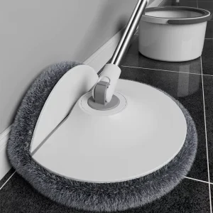 Single Spin Mop and Bucket Set for Commercial Cleaning with Telescopic Handle and Clean-Dirty Water Separation