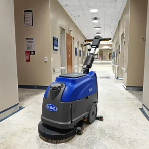 Small Hand-Push Electric Floor Scrubber Dryer with Brush Components
