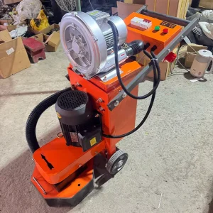 Small Industrial Concrete Floor Grinder Machine Semi-Automatic Vacuum 4kW Motor 350-400mm Working Width