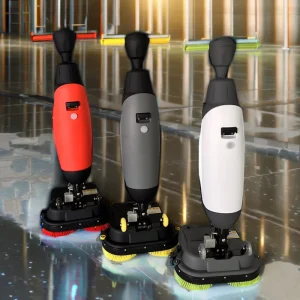 Small Walk-Behind Floor Scrubber Machine Tile Mini Rotary Hand Floor Scrubber