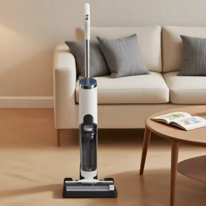 Smart Floor Washer with 17KPa Suction, Electrolytic Water Sterilization, Self-Cleaning, and Hot Air Drying