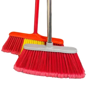 Soft Brush Floor Broom with Telescopic Metal Handle