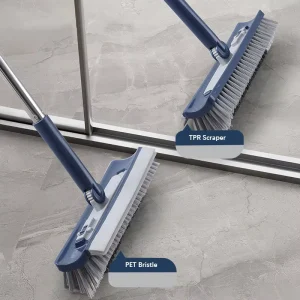 Soft Floor Broom and Duster with Dustpan Set for Housework