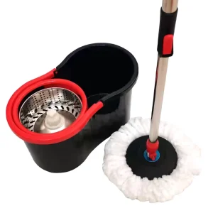 Source Factory Household Microfiber Wet & Dry Dual Use 360 Rotation Rectangle Mop Set with Bucket for Home Floor Cleaning
