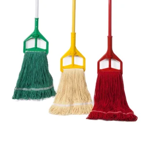 Source Manufacturer Color Coded Heavy Duty Industrial Cotton String Looped End Wet Floor Cleaning Mop for Commercial Cleaning