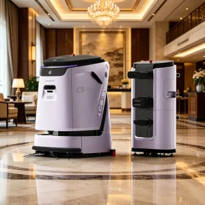 Sparkoz TN70 Industrial Floor Cleaning Robot Auto Charging Drainage 4km h Speed Dustmop 3h Battery Life Elevator Linkage Hotel