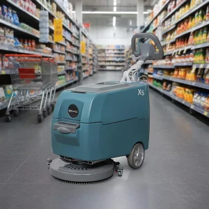 Speed Spin X5 Electric Walk Behind Tile Floor Scrubber Machine 180RPM for Community Center Ceramic Halls