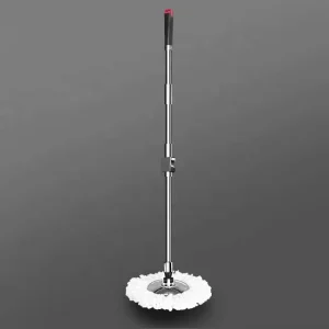 Spin 360 Degree Extendable Stainless Steel Magic Mop Replacement Handle Self Wringer 90% 100% Dehydration Rate High Capacity