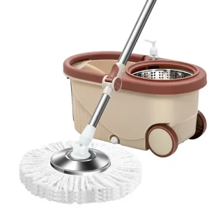 Spin Mop Cleaning Set with Durable Bucket