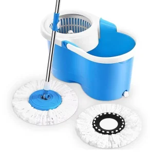 Spin Mop Set with Spray Mop, Bucket, Microfiber Head, and Swivel Function