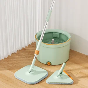 Spin Mop for Dry Cleaning Rotating Squeeze Mop for Home Cleaning