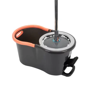 Spin Mop with Extendable Handle Microfiber Mop and Divided Bucket