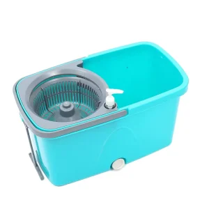 Spin Mop with Stainless Steel Wringing Bucket