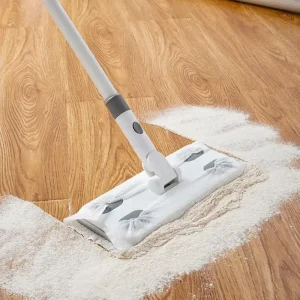 Split Detachable Iron Pole Static Dust Mop Sponge Wear resistant Baseplate Press Buckle Disposable Wipe High Durability