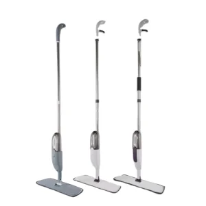 Spray Floor Mop Set with Microfiber Mop and Plastic Tray