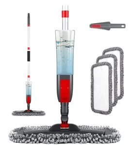 Spray Mop 360 Rotating Hand Free Mop With Sprayer Aluminum Pole Microfiber Mop for Floor Cleaning