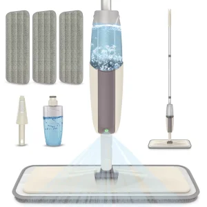 Spray Mop Household Hand-Free Flat Wet Dry Microfiber Floor Mop With Water Spray