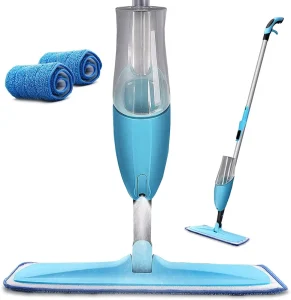 Spray Mop Microfibre Pad with Refillable Bottle for Window Cleaner Hardwood and Laminate Wood