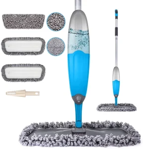 Spray Mop for Floors Cleaning EXEGO 360 Degree Spin Hardwood Floor Mop Laminate Floor