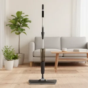 Spray Mop with Built-In Spray and 600ml Refillable Bottle for Floor Cleaning