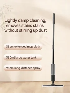 Spray Mop with Push-Type Atomized Spray for Home and Commercial Floor Cleaning
