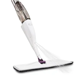 Spray Mop with Steel Handle and Microfiber Pad Rectangle Design