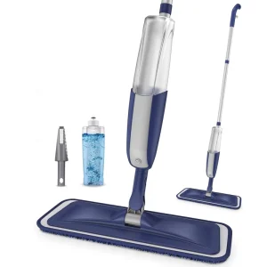 Spray Mop with Washable Reusable Microfiber Pads for Hardwood Floors